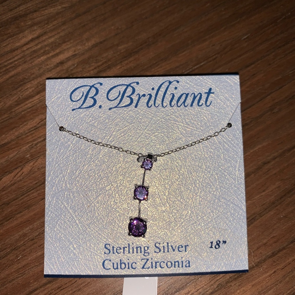 B.Brilliant Sterling Silver Cubic Zirconia